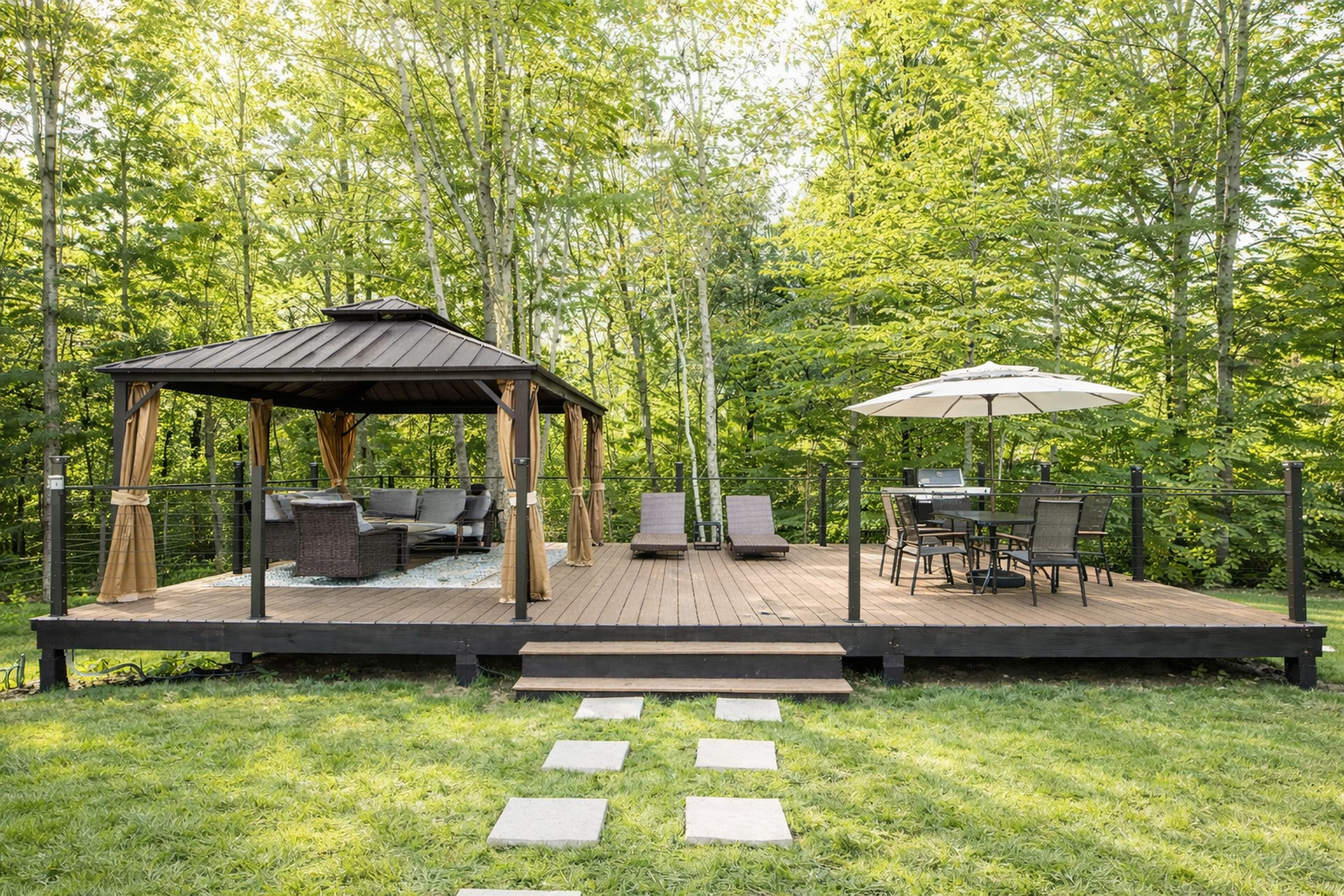 Pool and seating area